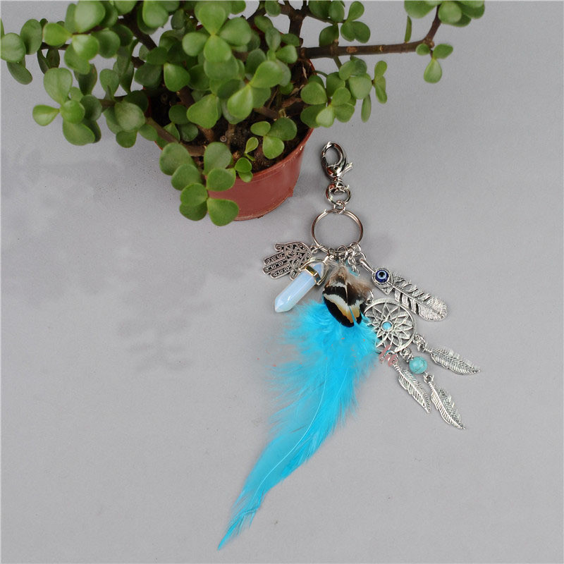Bohemian Dreamcatcher Feather Key Ring