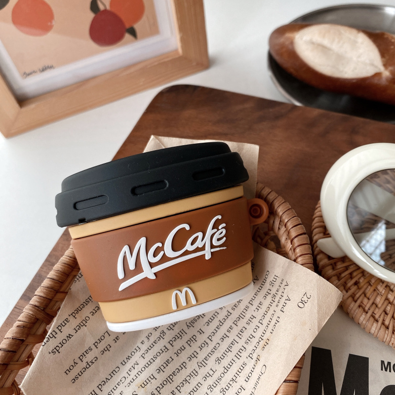 Soft Silicone Coffee Cup Earphone Case