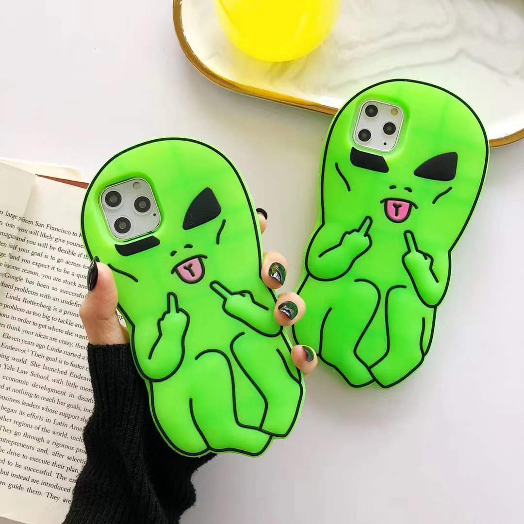 Funny Silicone Alien Protection Case