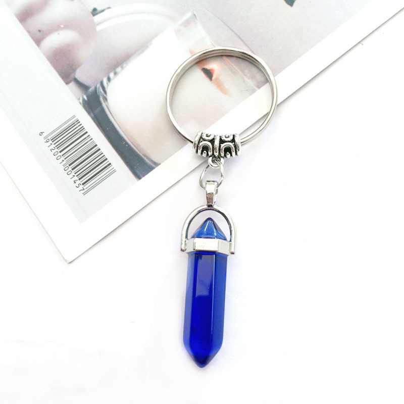 Natural Stone Hexagonal Column Keychain - Image 7