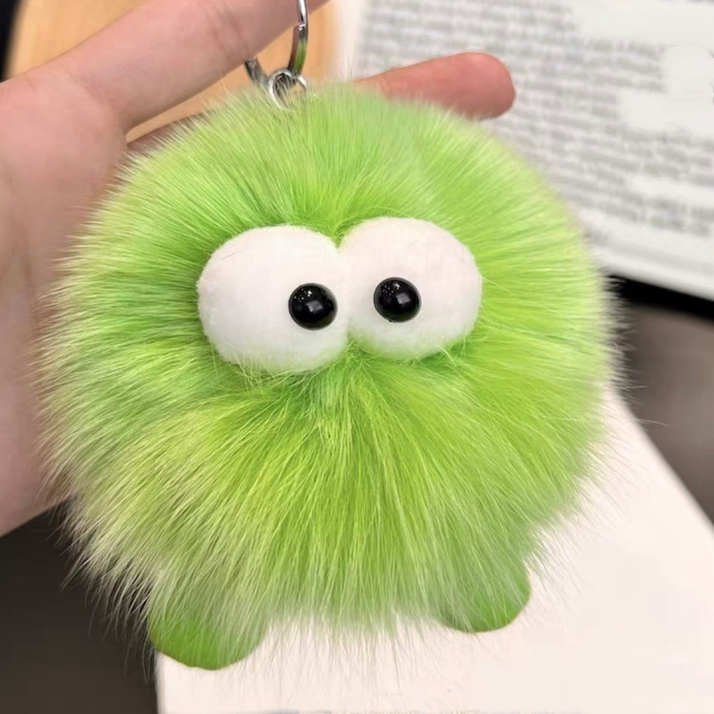 Fox Fur Small Briquette Car Key Ring