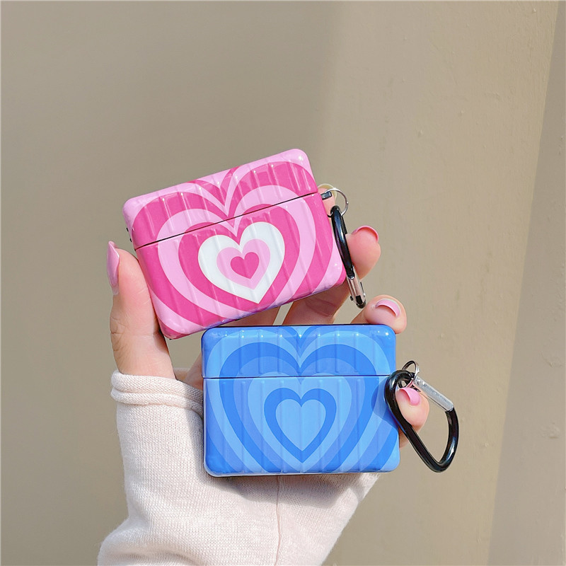 Love Heart Circle Earphone Case