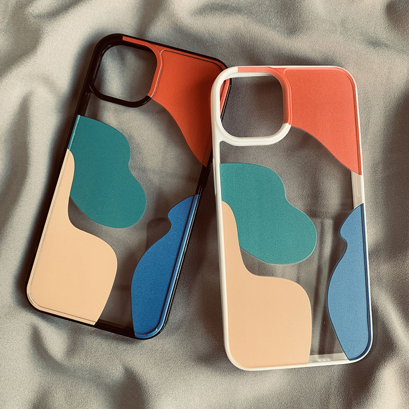 Color Block Geometry Phone Cases - Image 2