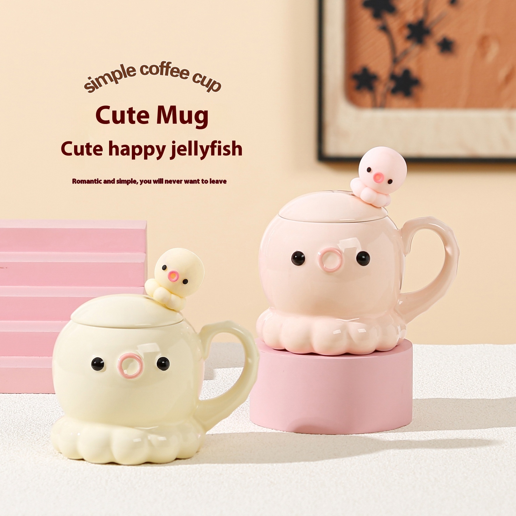 Adorkable Jellyfish Ceramic Mug