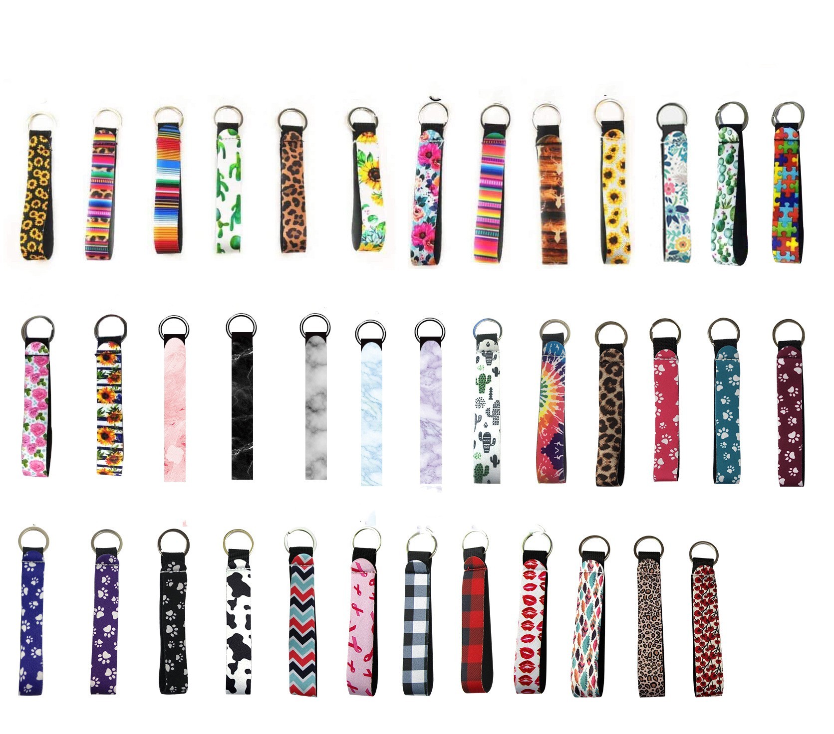 Diving Material Strip Strap Keychains