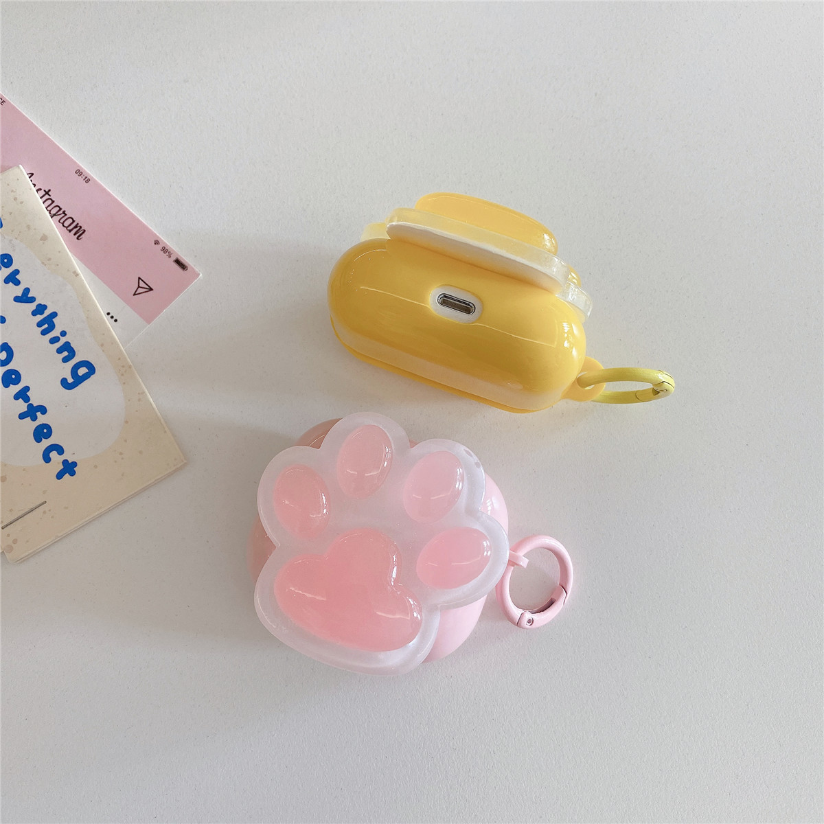 Cute Cat Claw Print Earphone Cover - Image 6