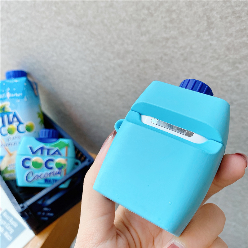 Silicone Coconut Water Shell Earphone Case - Image 3