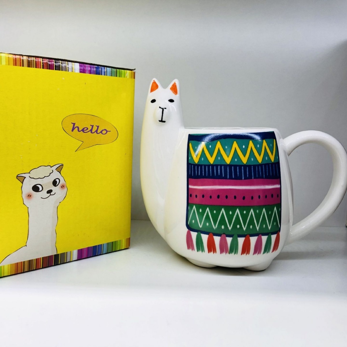 Alpaca Ceramic Mug With Handle