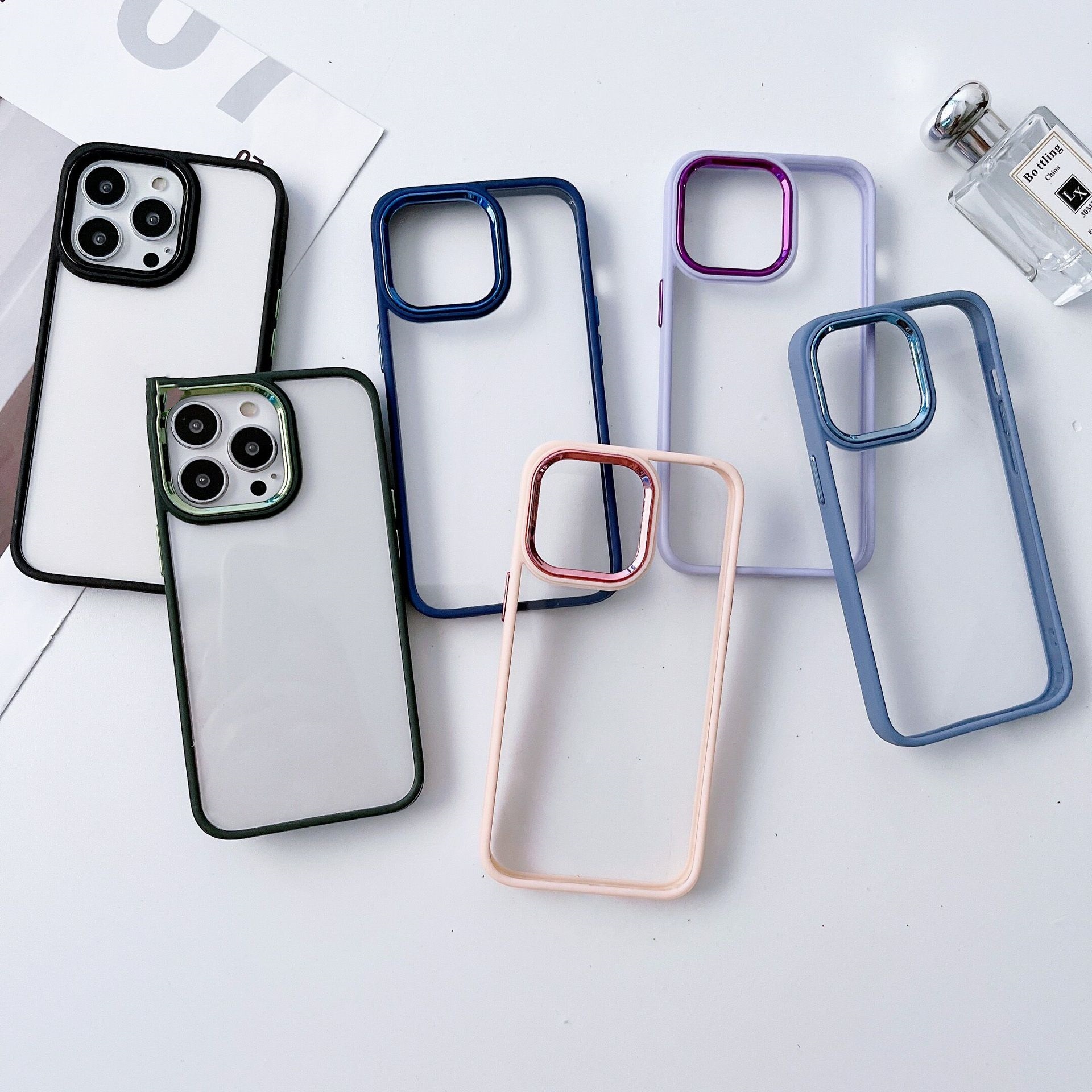Electroplated Transparent Frosted Protective Case