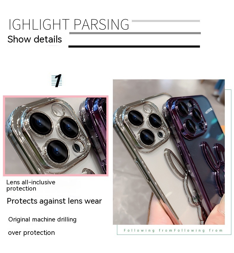 Electroplating Lens Protector Phone Case - Image 8