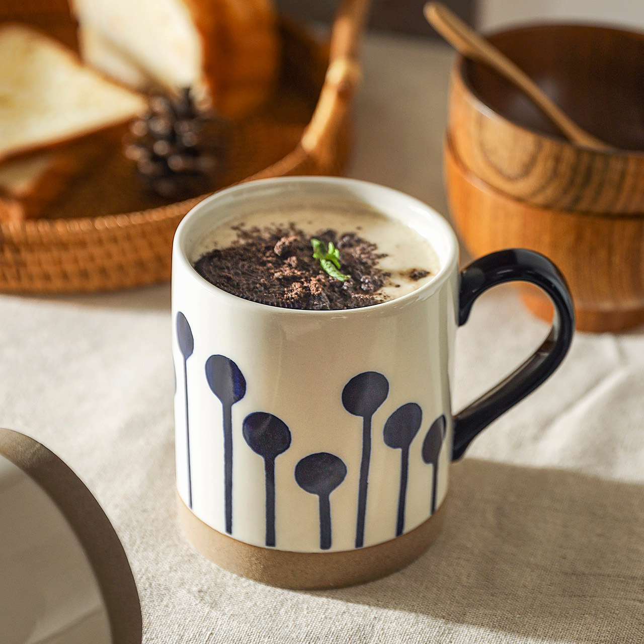 Hand-Painted Ceramic Mug - Image 2