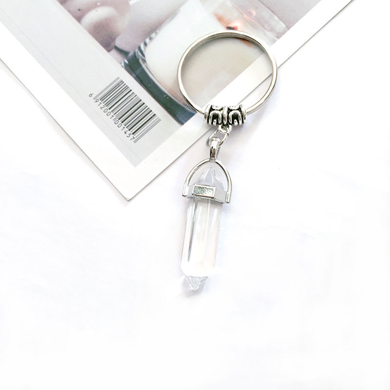 Natural Stone Hexagonal Column Keychain - Image 5