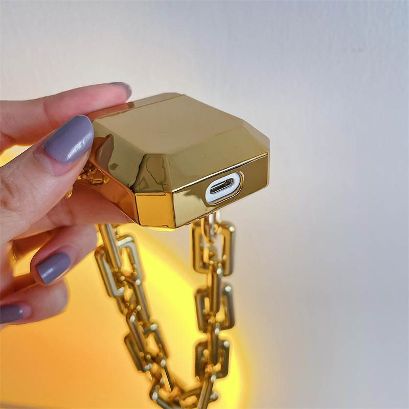 Gold Shiny Bluetooth Earphone Case - Image 3