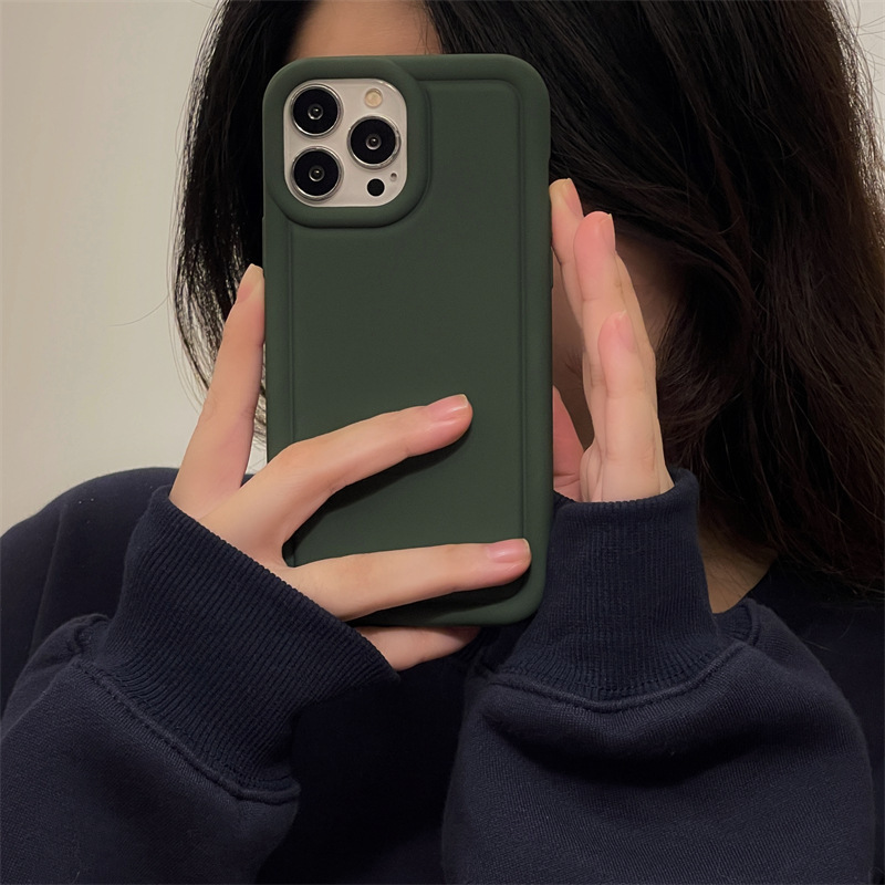 Silicone Solid Color Soft Phone Case