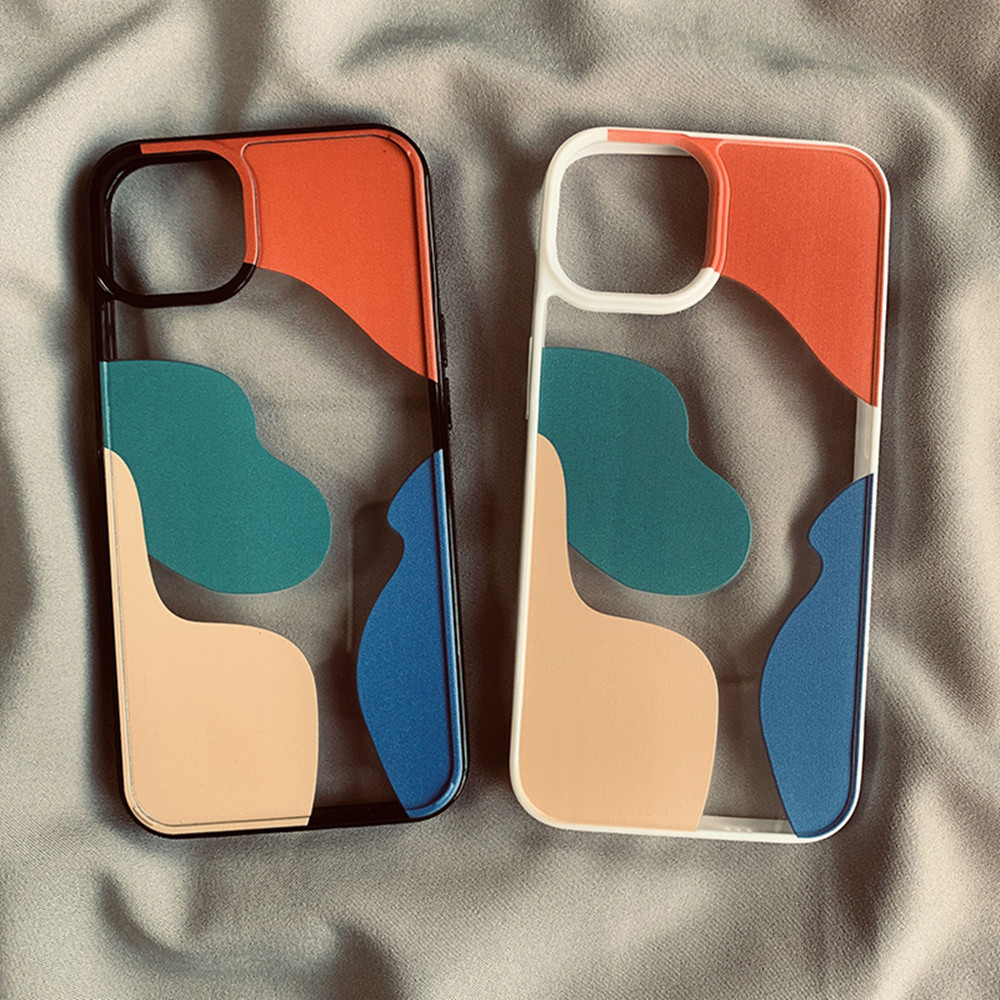 Color Block Geometry Phone Cases