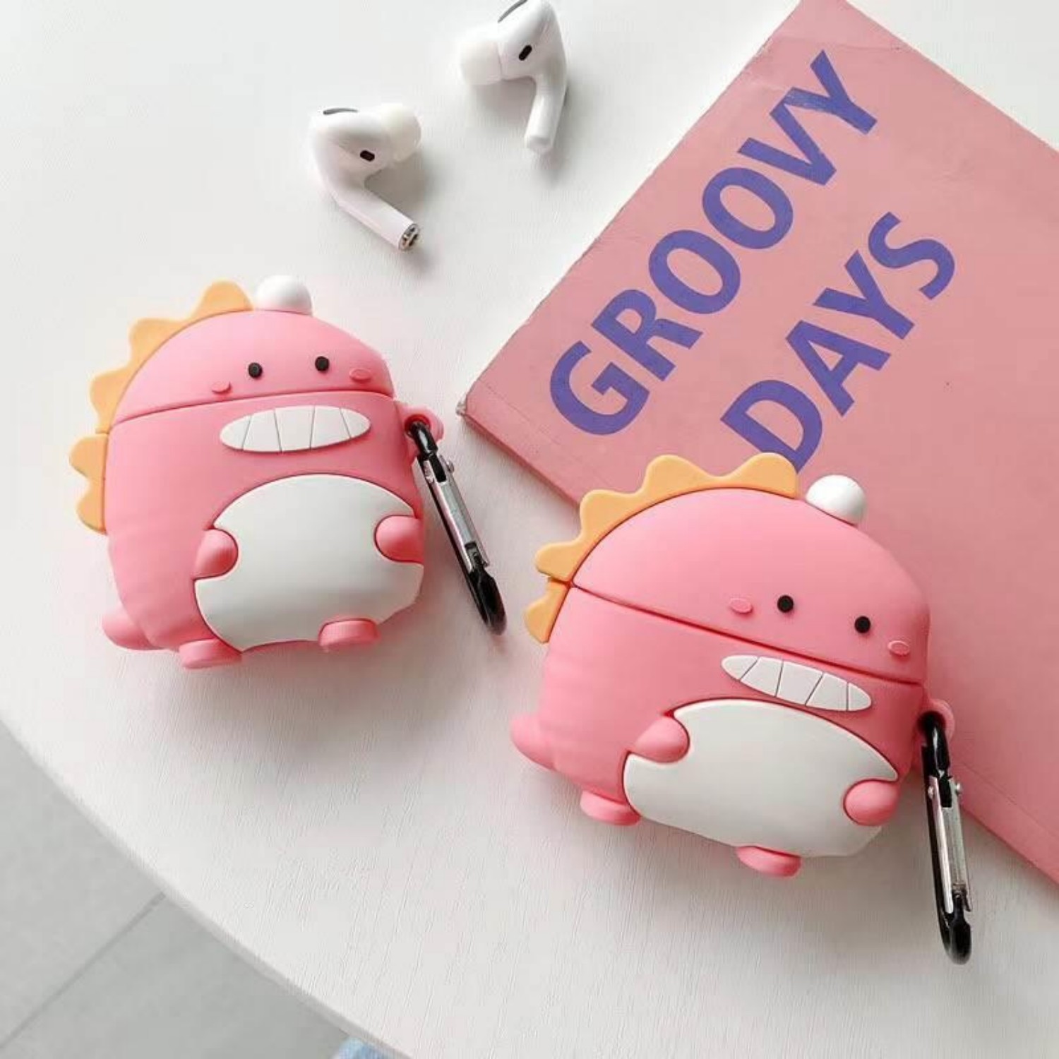 Silicone Cartoon Animal Earphone Case - Image 2