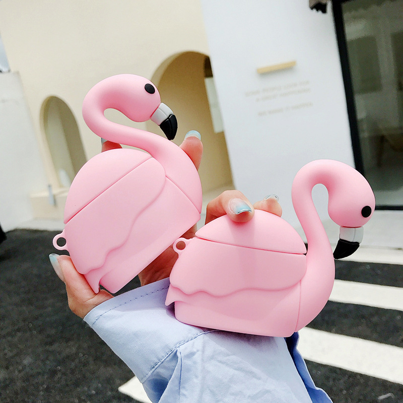 Cute Flamingo Bluetooth Earphone Case