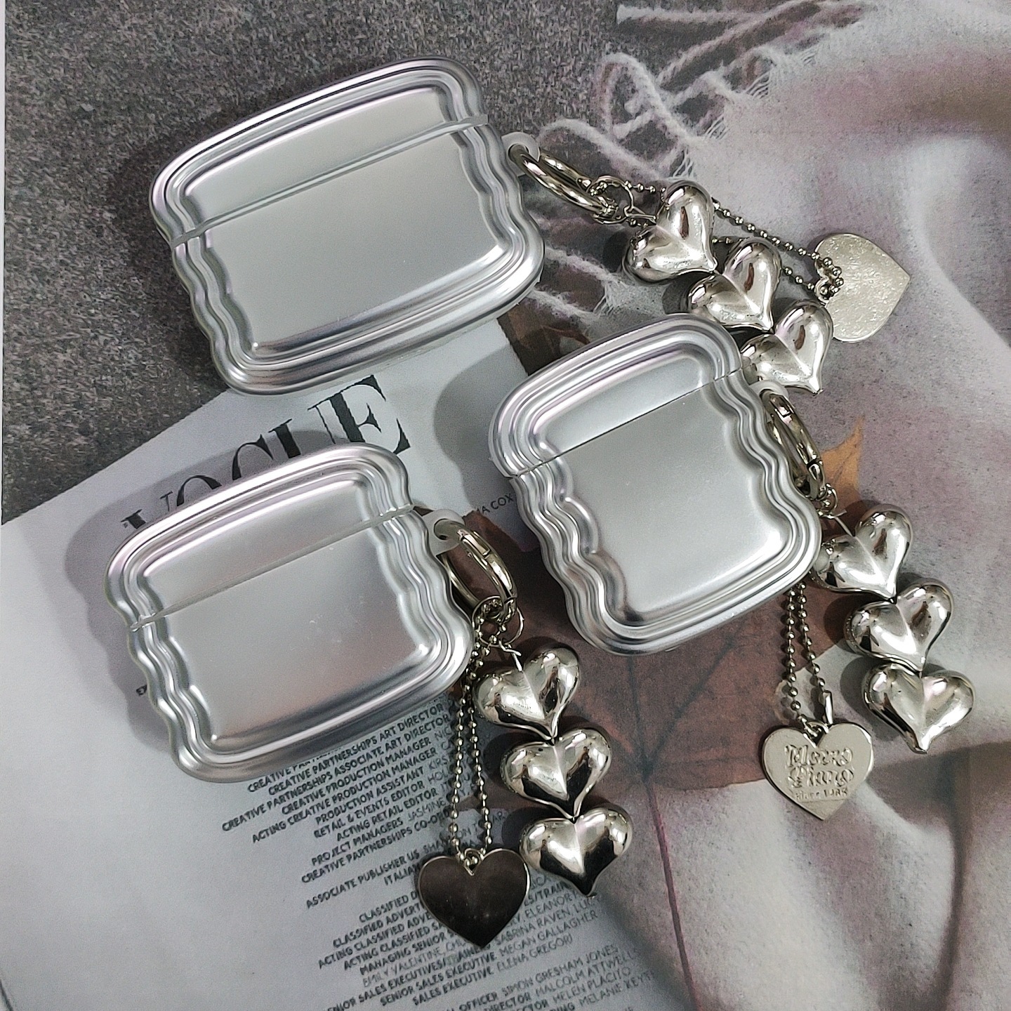 3D Wave Plating Shell Soft Wireless Case