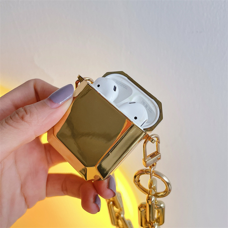 Gold Shiny Bluetooth Earphone Case - Image 5