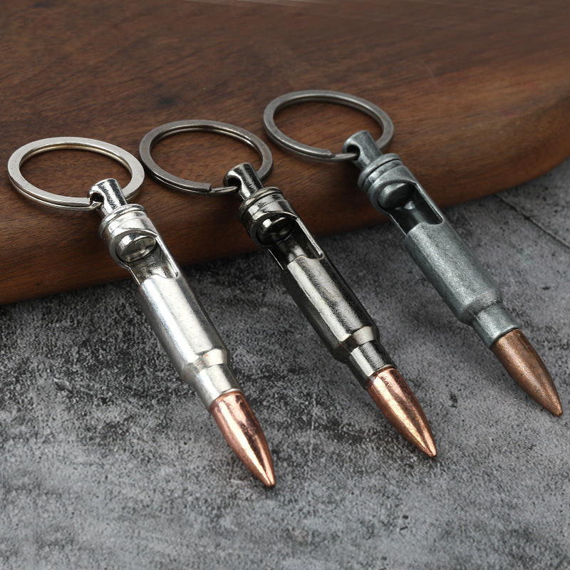Bullet Bottle Opener Creative Metal Keychains