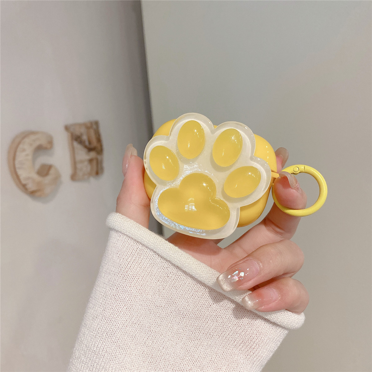 Cute Cat Claw Print Earphone Cover - Image 5