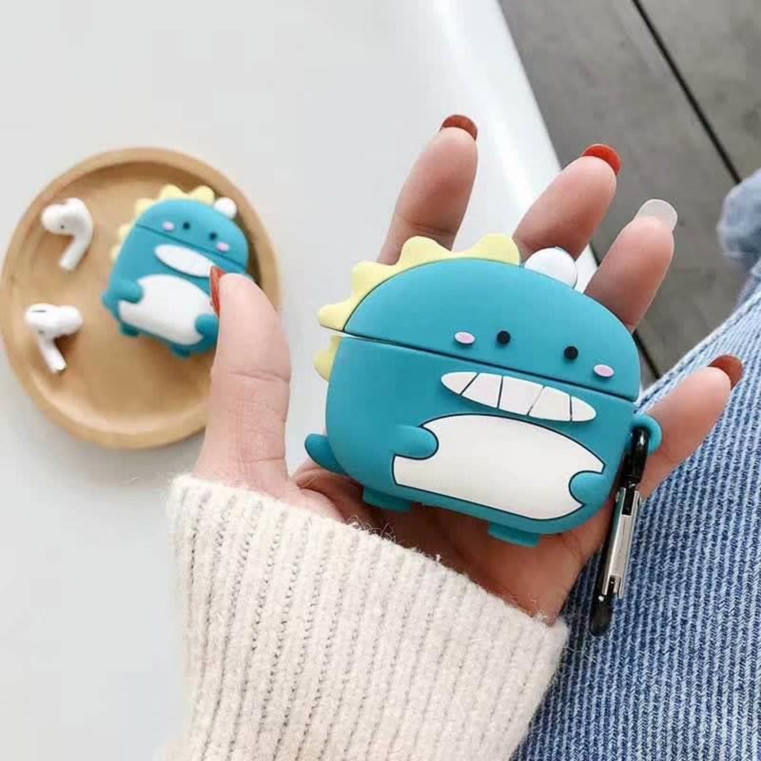 Silicone Cartoon Animal Earphone Case - Image 5