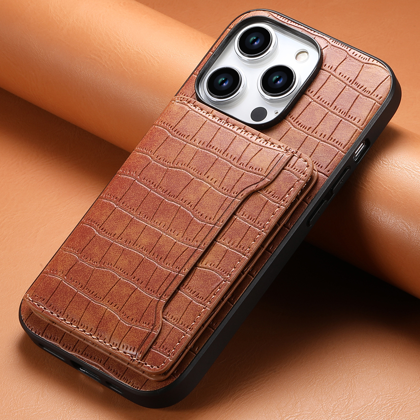Leather Card Pattern Phone Case
