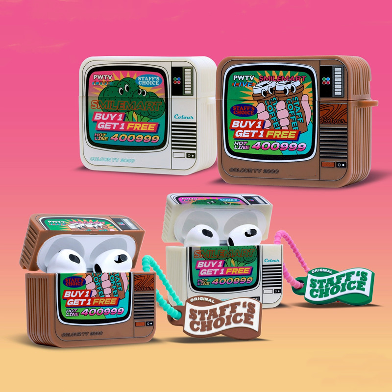 Cartoon TV Pattern Earphone Case