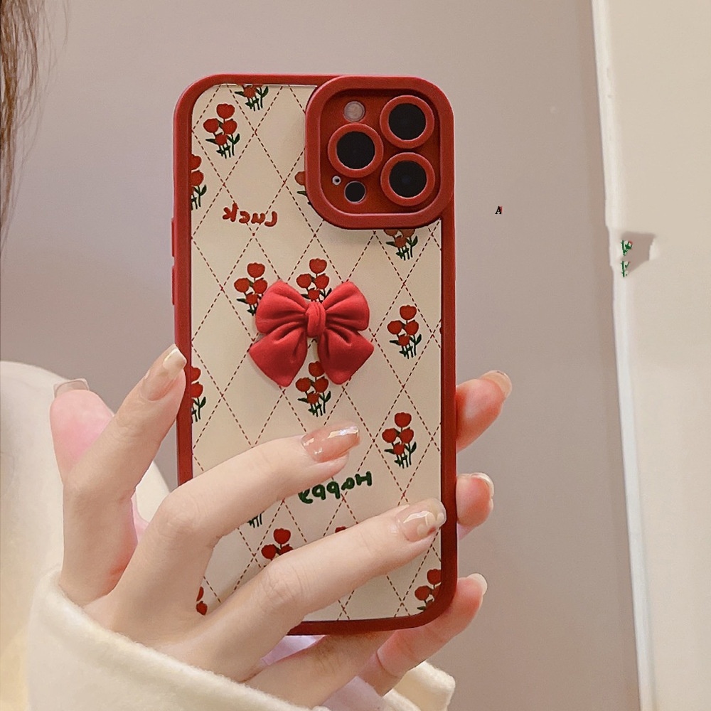 Silicone Flower Bow Phone Case
