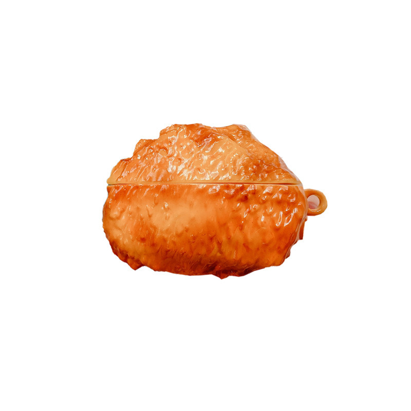 Cute 3D Croissant Silicone Earphone Case - Image 5