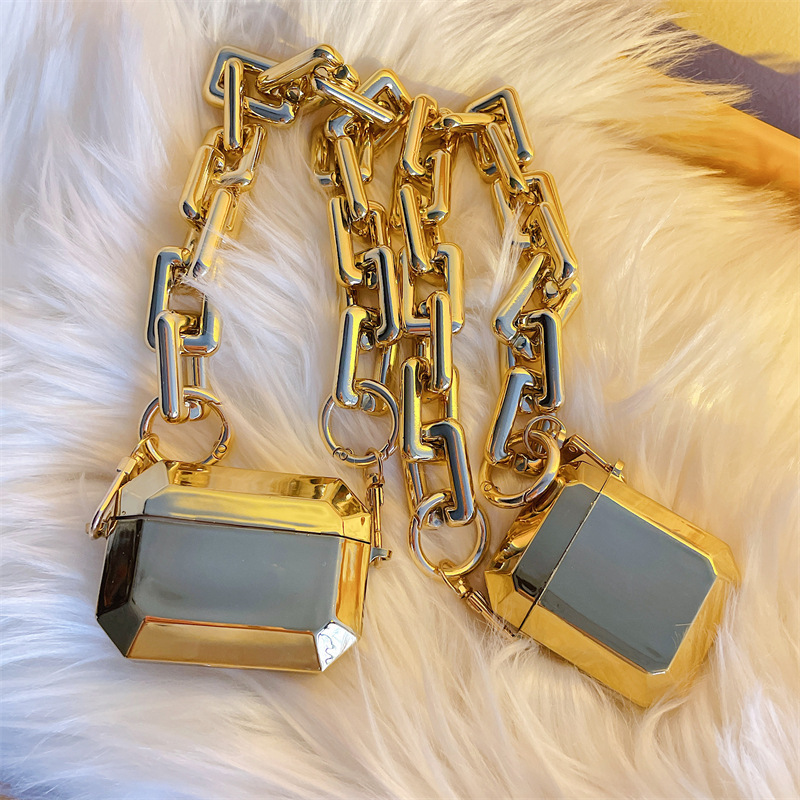 Gold Shiny Bluetooth Earphone Case - Image 4