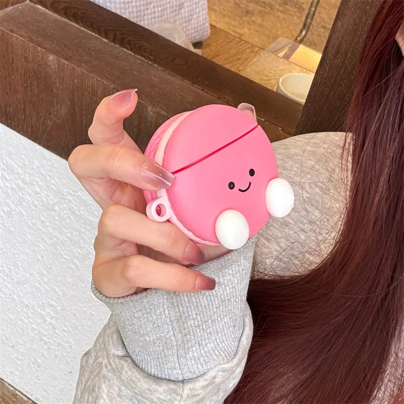 Cute Pink Macaroon Earphone Case For Airpods