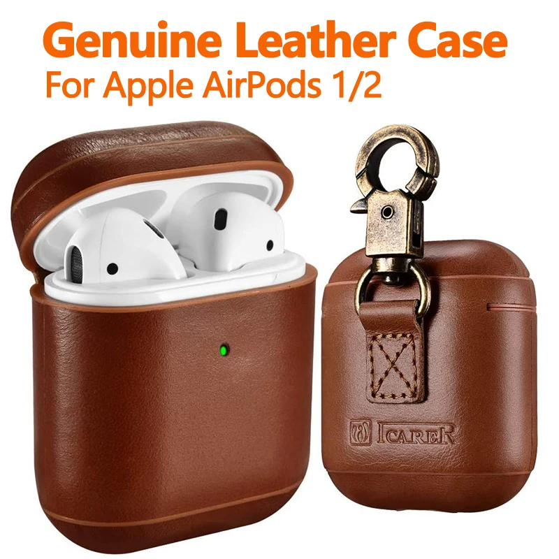 Luxury Retro Cow Genuine Leather Case for AirPods