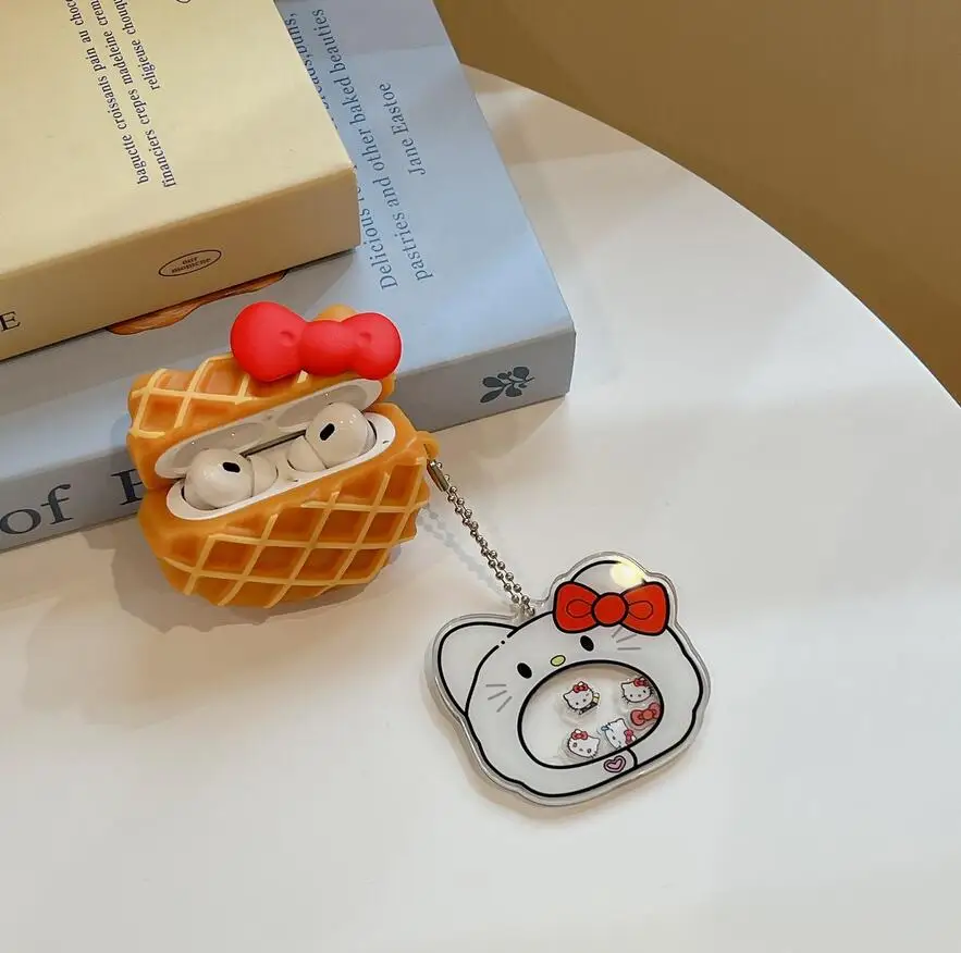 Hello Kitty 3D Waffle Protective Case For Airpods