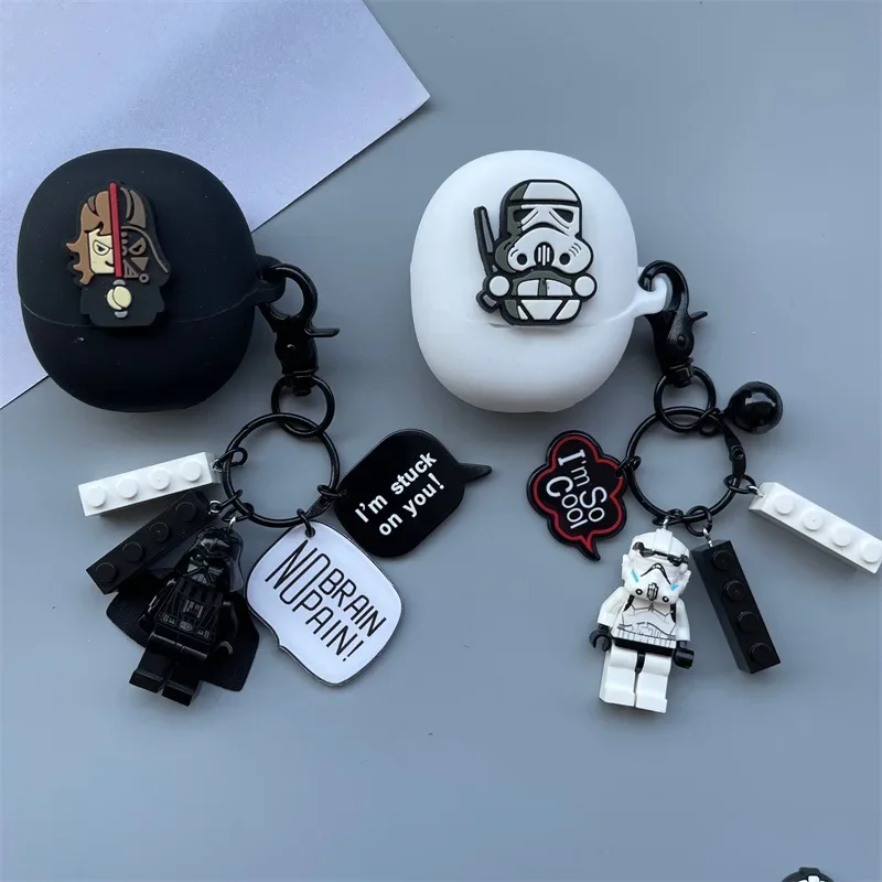 Silicone Wireless Protective Case with Keychain for Oppo Enco Air 3 - Image 3