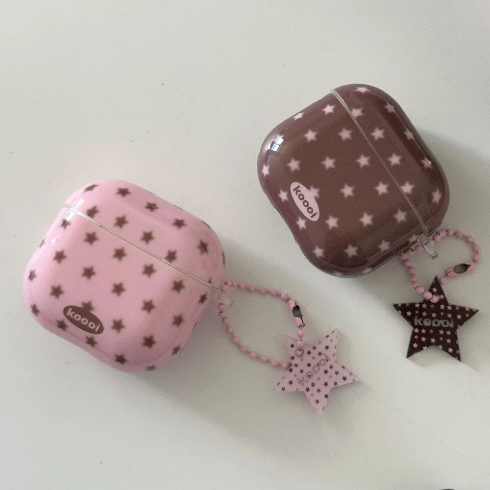 Simple Pink Coffee TPU Earphone Case For Airpods