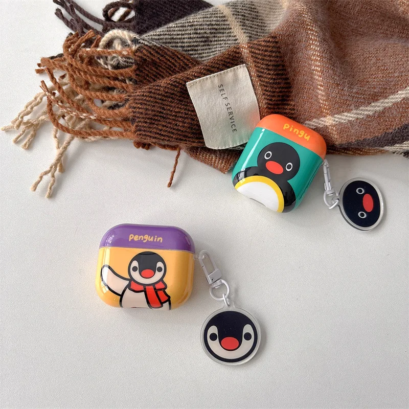 INS Cute Cartoon Apple Pattern Soft Silicone Earphone Case for Airpods