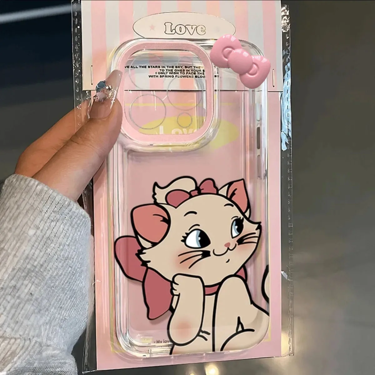 Lovely Marie Cat Bow Phone Case For IPhone