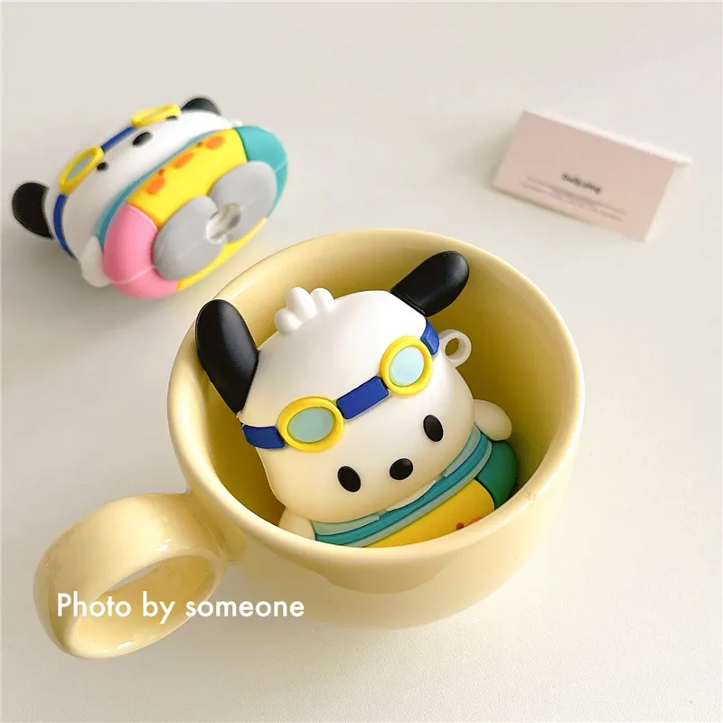 3D Cute Pochacco Soft Silicone Earphone Case For Airpods
