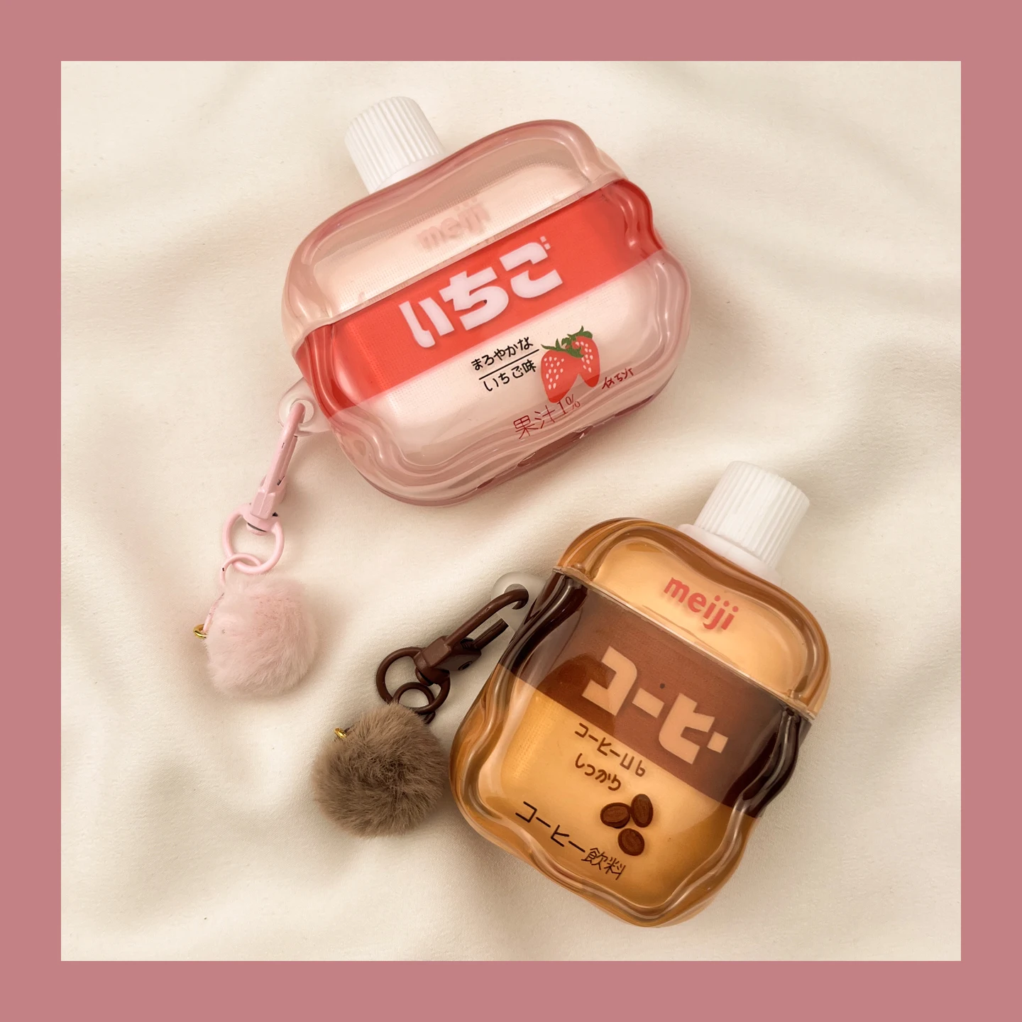 Japan Chocolate Strawberry Beverage Headset Case