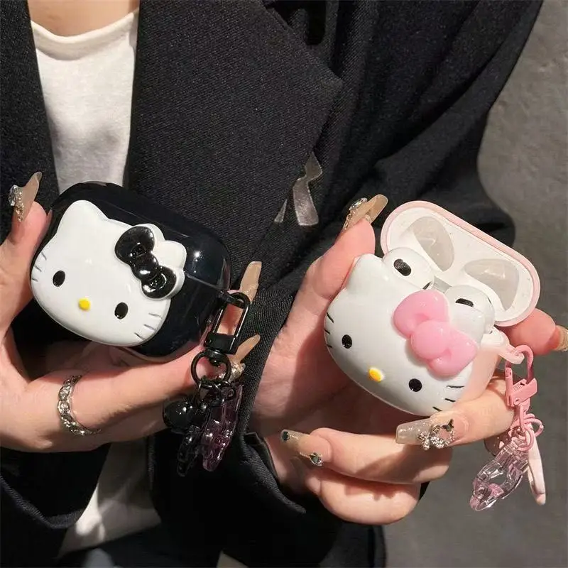 Hello Kitty Silicone Case For AirPods With Pendant