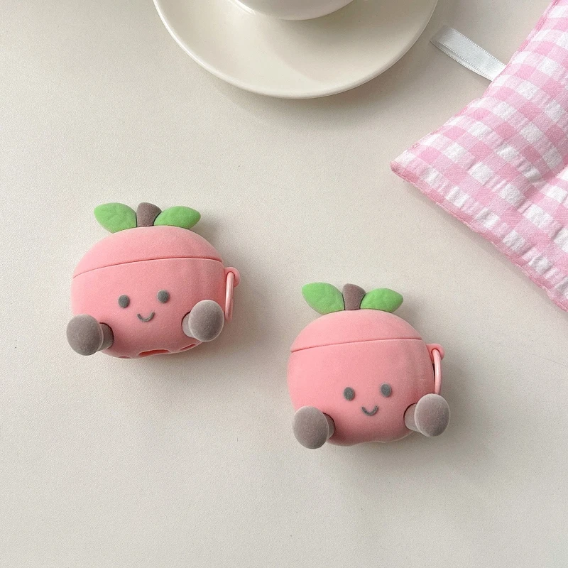 Pink Honey Peach Earphone Cover Case for AirPods
