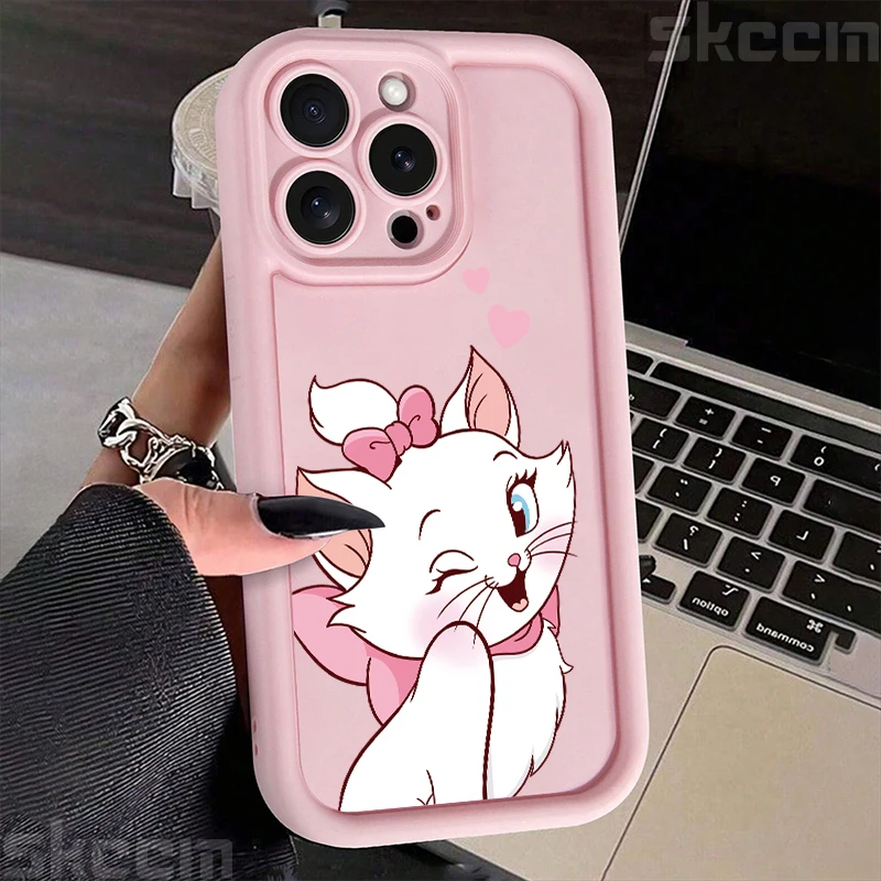 Marie Cat Bow Blink Love Phone Case For iPhone