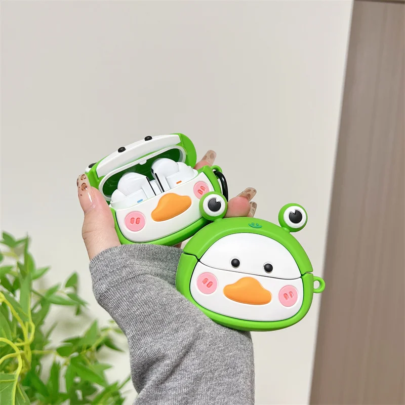 3D Cute Duck Cartoon Case For Oppo Enco