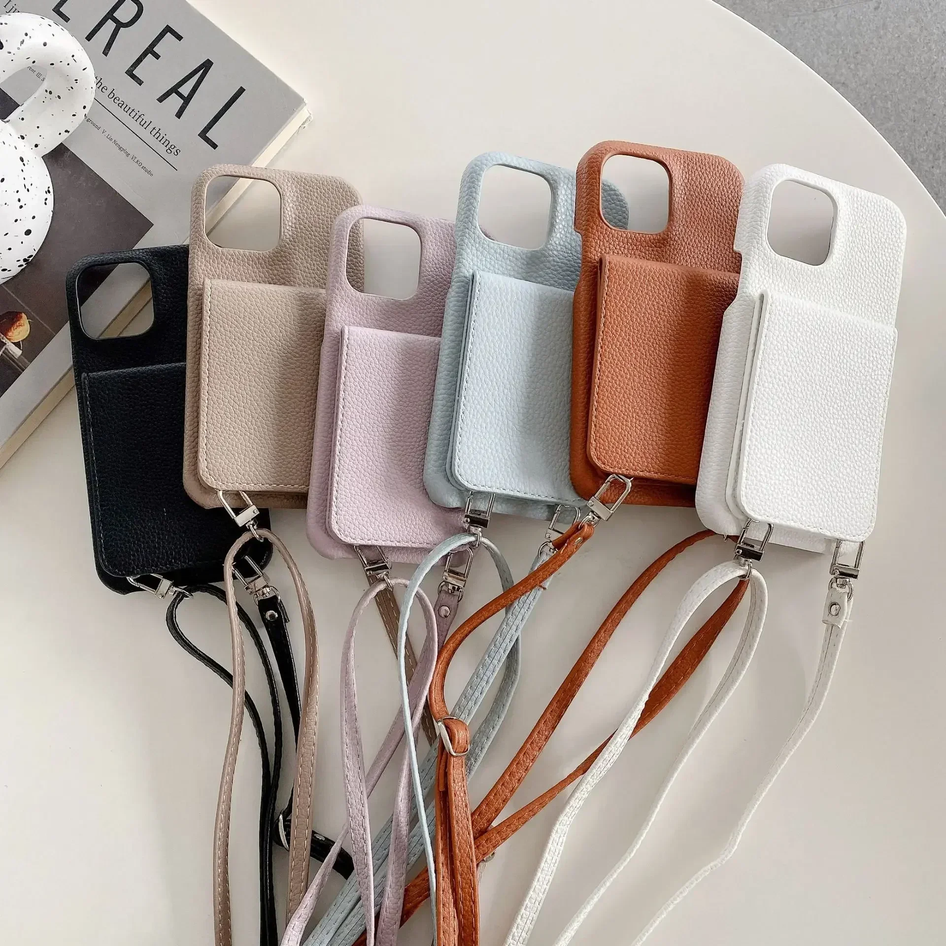 Adjustable Lanyard Wallet Crossbody Phone Case For iPhone