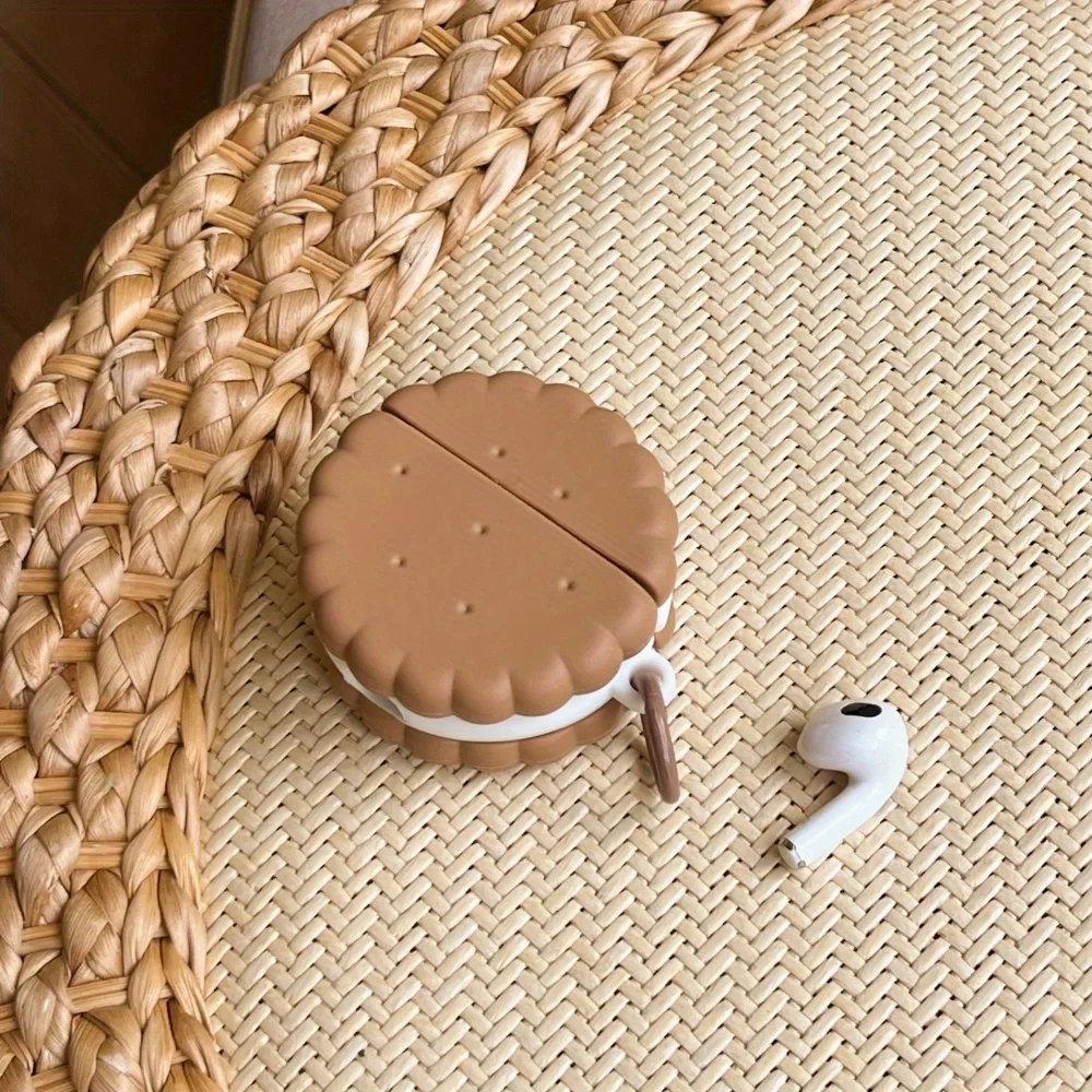 Cute Biscuits Bluetooth Earphone Case for Air Pods