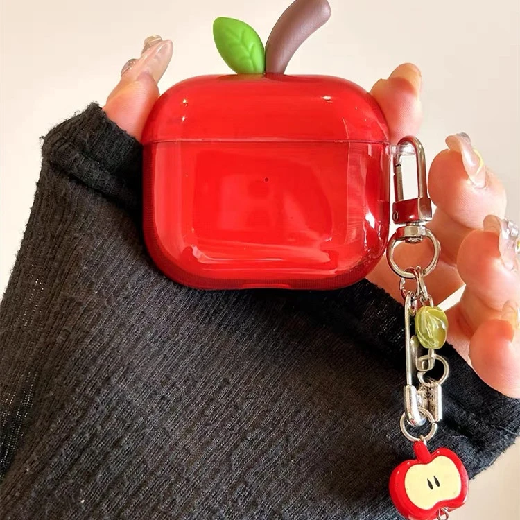 Cute Red Fruit Earphone Case For Airpods