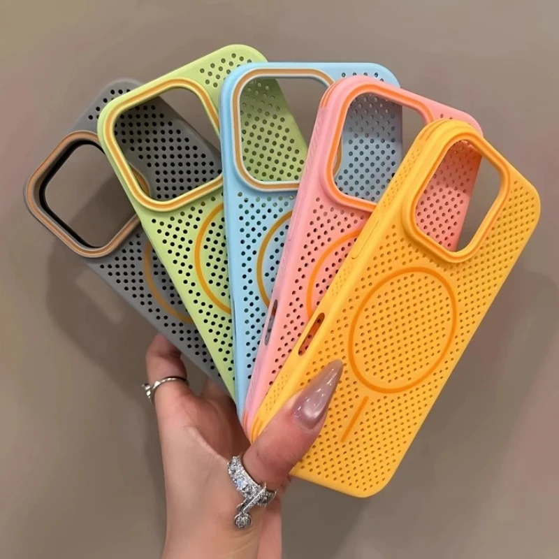 Luxury Magsafe Heat Dissipation Candy Phone Case