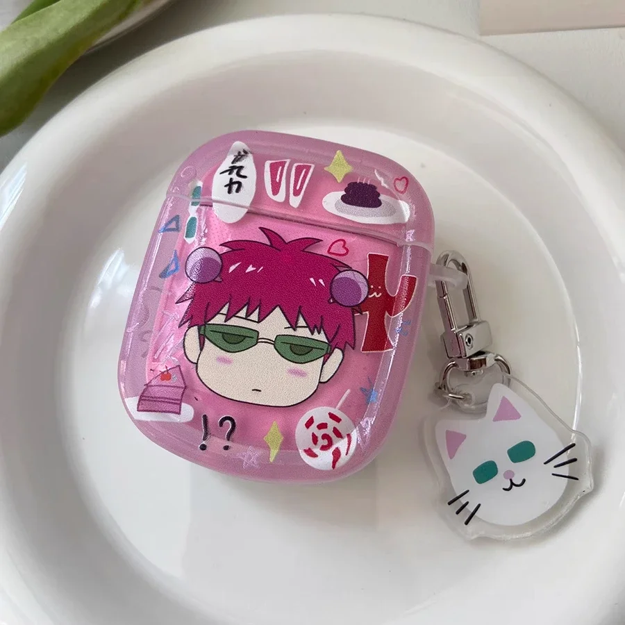 Soft Anime Kusuo Transparent Airpods Case