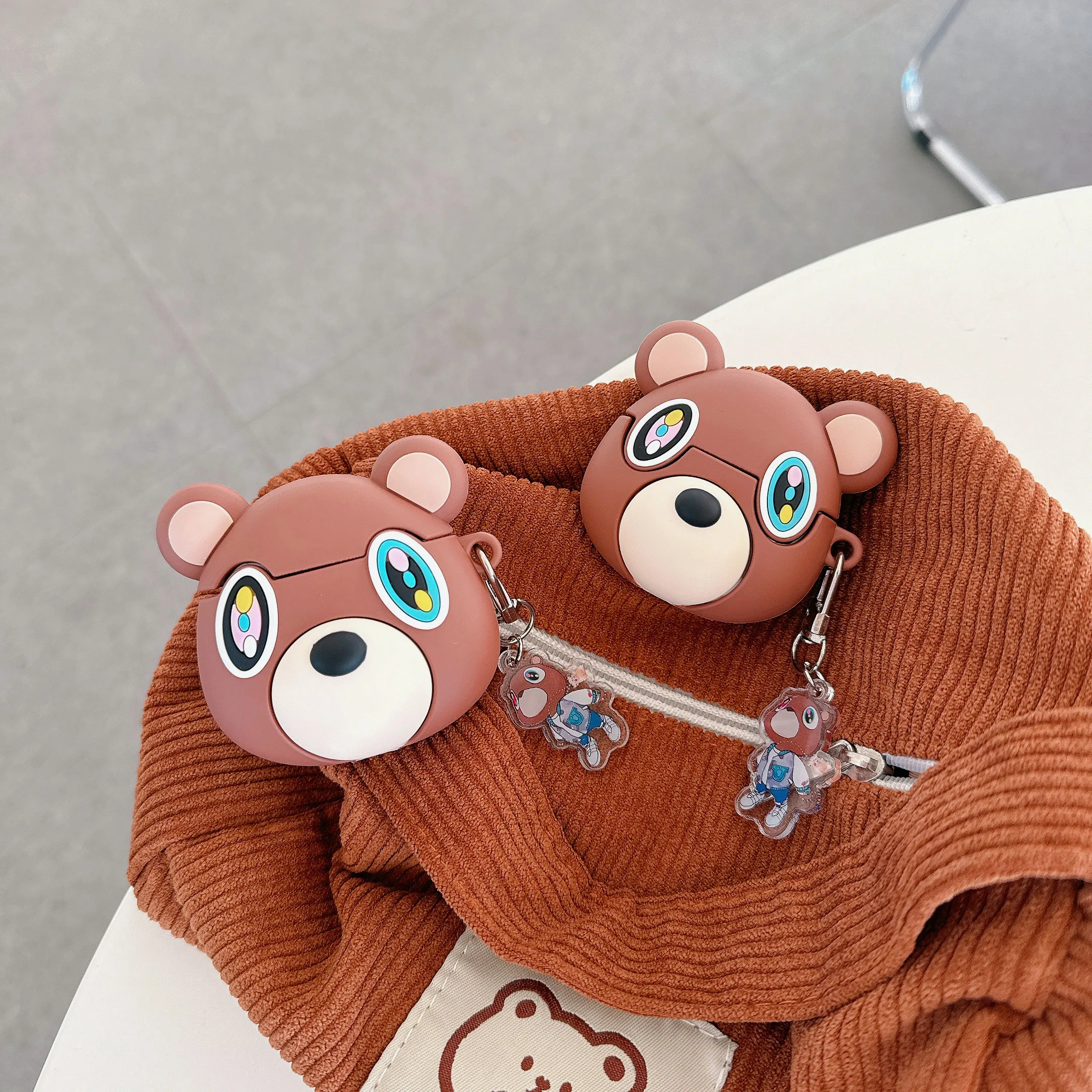 3D Kawaii Dropout Bear Earphone Case for AirPods